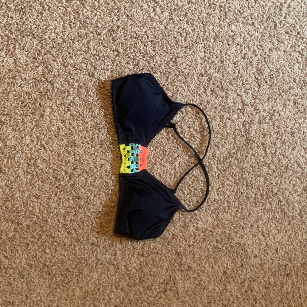 Bikini top, navy blue, Aeropostale